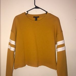 Cropped orange sweater